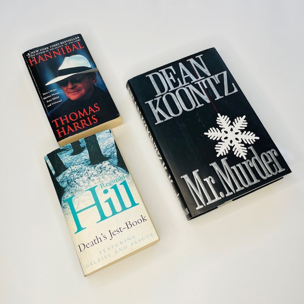 3 Gruesome Thriller Novels including Dean Koontz Hardcover